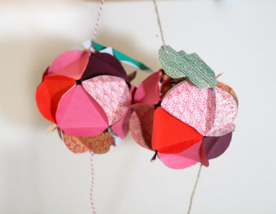 DIY Apple Paper Globe