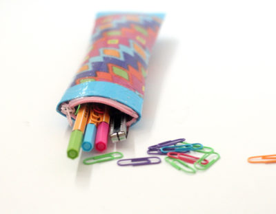 Pencil Pouch from Cardboard Tubes