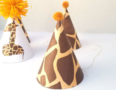 Giraffe Birthday Hat – free printable and craft