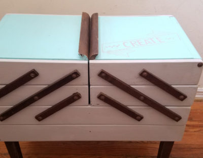 Vintage Sewing Box DIY Makeover