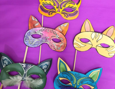 Cat Masks Printables and Paper Craft