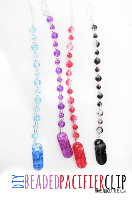 diy beaded pacifier clip