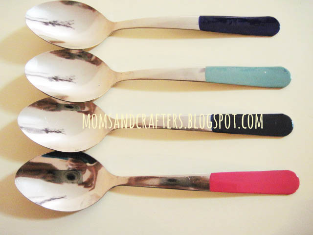 DIY enameled spoons