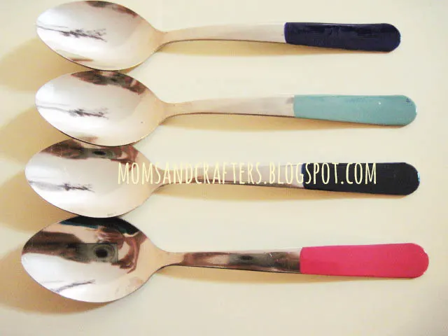 DIY enameled spoons