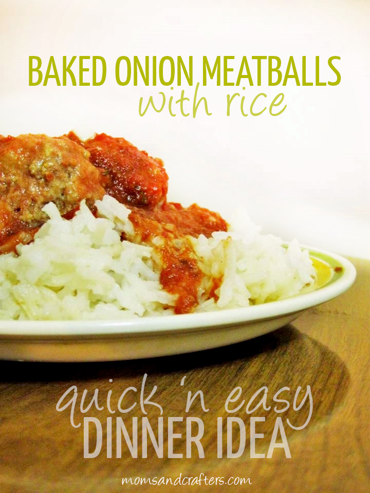 Baked Onion Meatballs with Rice Recipe