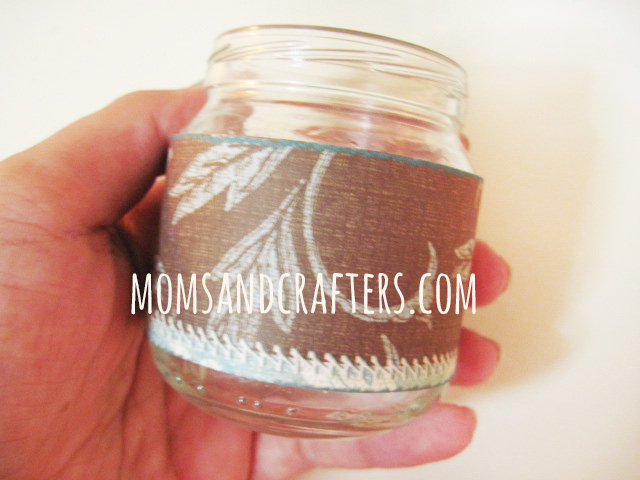 upcycled baby food jar