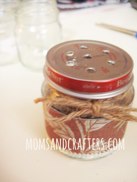 upcycled baby food jars