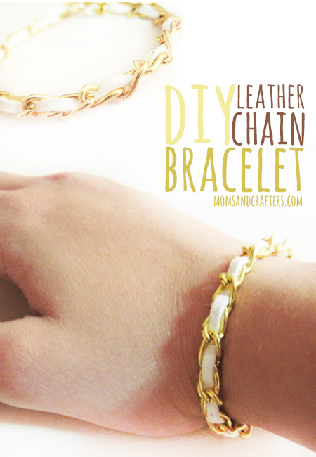 DIY Leather Chain Bracelet 