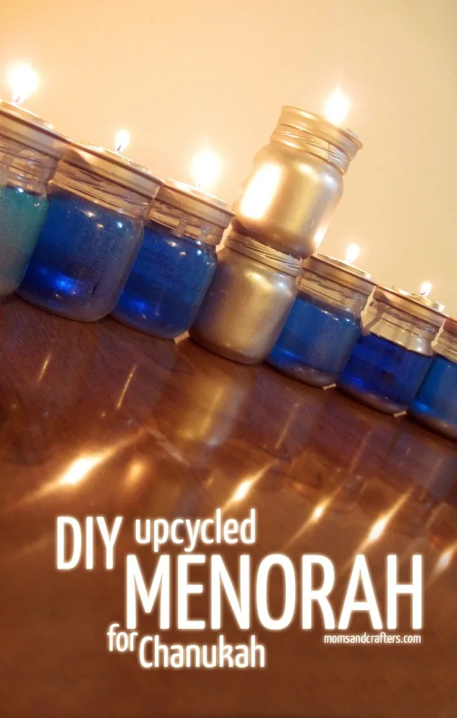 DIY Upcycled Chanukah Menorah (for hanukkah)