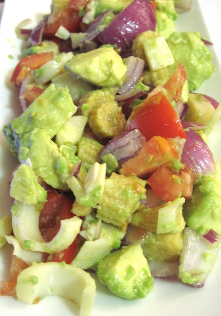 This yummy rainbow avocado salad recipe combines some of my favorite ingredients in an aesthetic and healthy blend!