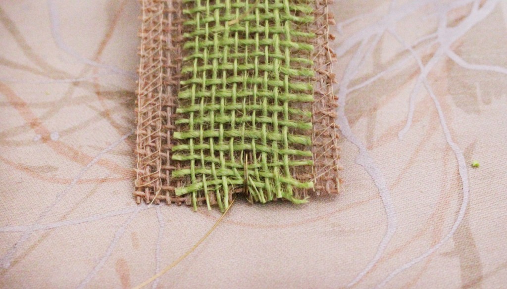 burlap napkin rings