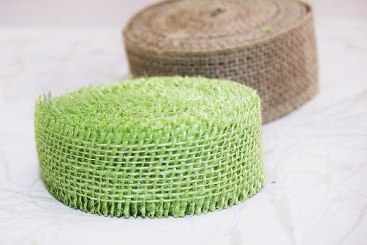 burlap napkin rings