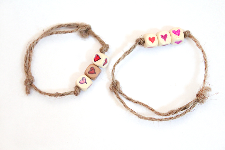 DIY Braided Heart Friendship Bracelet #love 