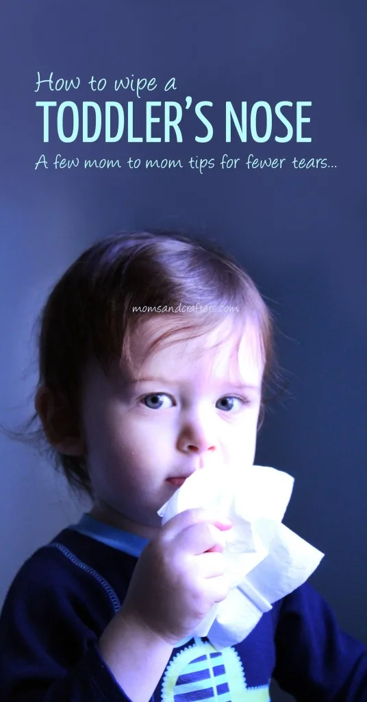 Learn How to Wipe a Toddler's Nose with some easy tips and tricks to eliminate frustrations, tears, and fighting, and get that yummy face clean! These are tried and true tricks that have worked for me.