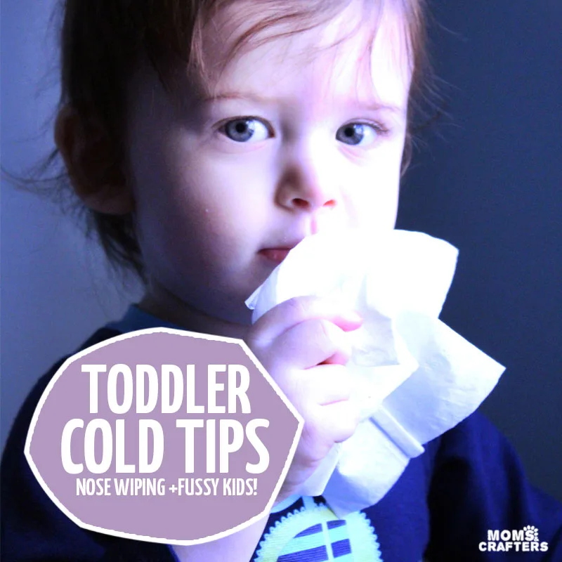 Nah, you're not the only mother who struggles with how to wipe your toddlers nose. If you have a fussy toddler with a cold, you'll enjoy these tips for dealing with sick toddlers.