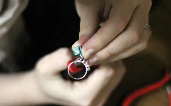 how to make a bauble ring