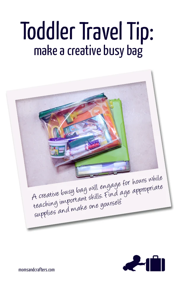 Make this DIY Crayola busy bag for toddlers by finding out which supplies are age appropriate and good for travel