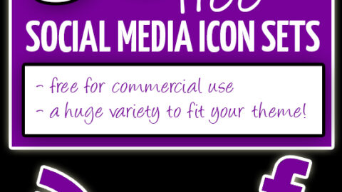 Free Social Media Buttons – All Free for Commercial Use