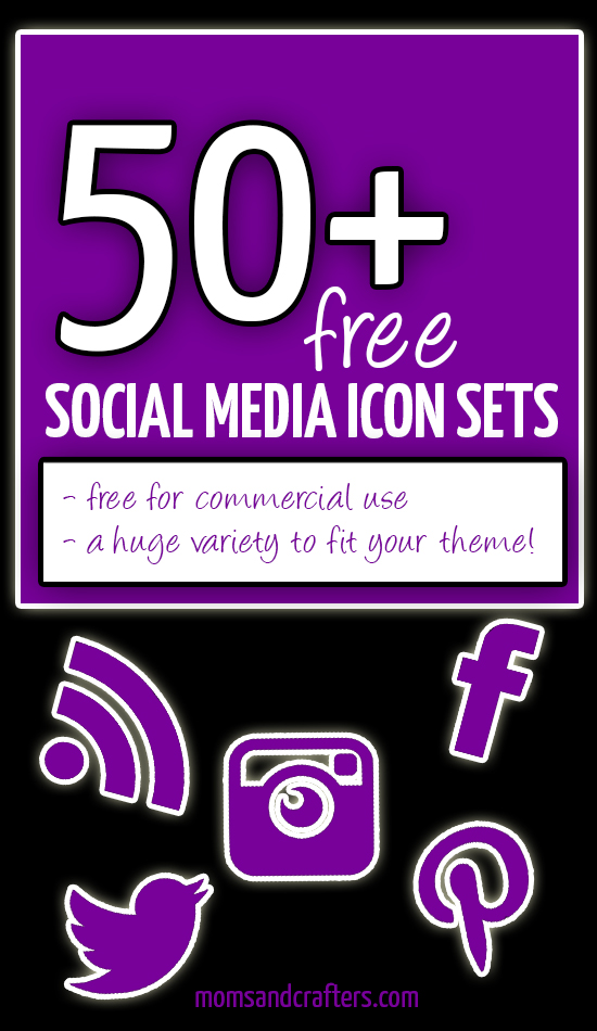 Free Social Media Buttons – All Free for Commercial Use