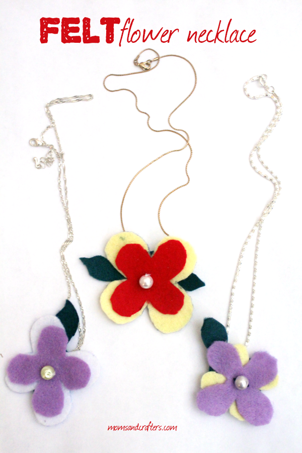 These DIY Felt Flower Necklaces make such a fun spring craft! They're a unique take on felt flowers mixed with basic jewelry making and sewing skills. A great mother's day gift too!