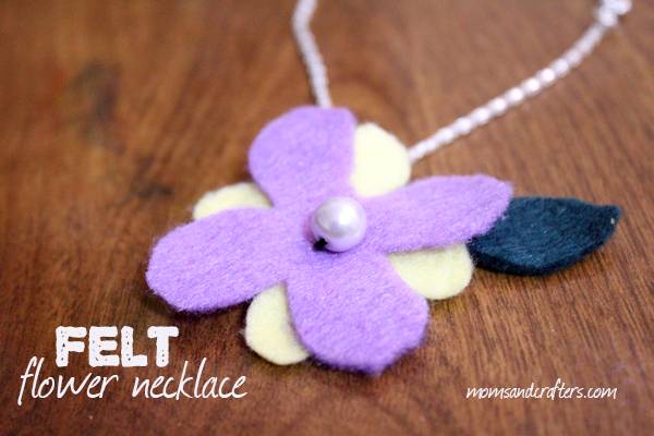 DIY Felt Flower Necklaces