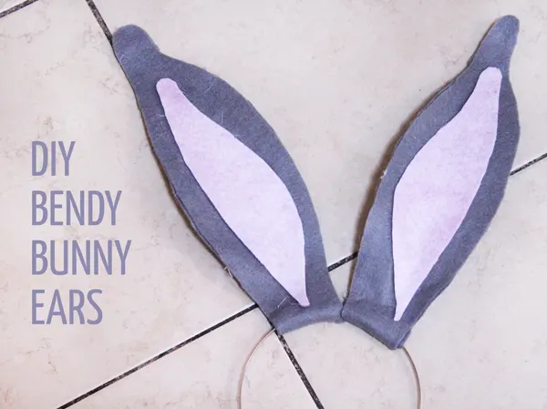 Make this DIY Bendy Bunny Ears Headband Craft for Easter bunny role play, or for dress-up! Learn how to make these jumbo bendy bunny ears - a fun Easter craft for moms to make for kids