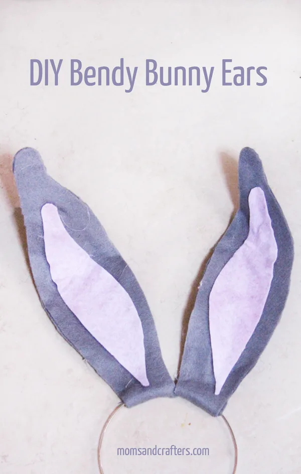 Make this DIY Bendy Bunny Ears Headband Craft for Easter bunny role play, or for dress-up! Learn how to make these jumbo bendy bunny ears - a fun Easter craft for moms to make for kids
