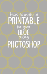 How to Make a Printable for Your Blog - Part 3: Photoshop * Moms and ...