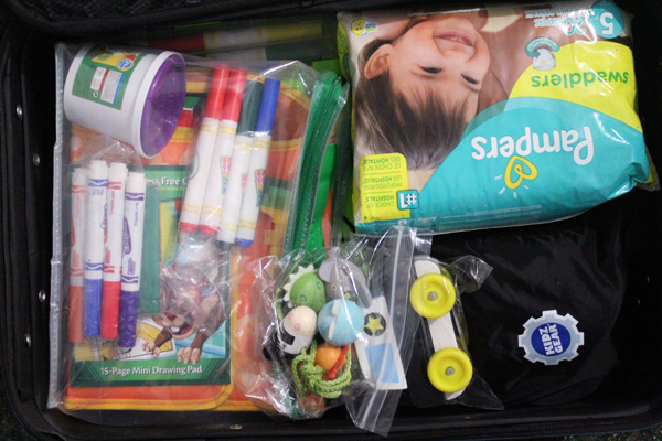 packing a toddler carry on