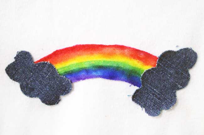 DIY Rainbow Onesie Baby Shower Gift Idea