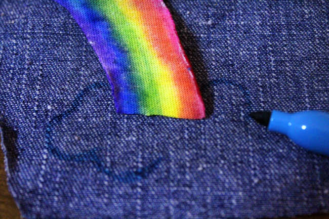 DIY Rainbow Onesie Baby Shower Gift Idea