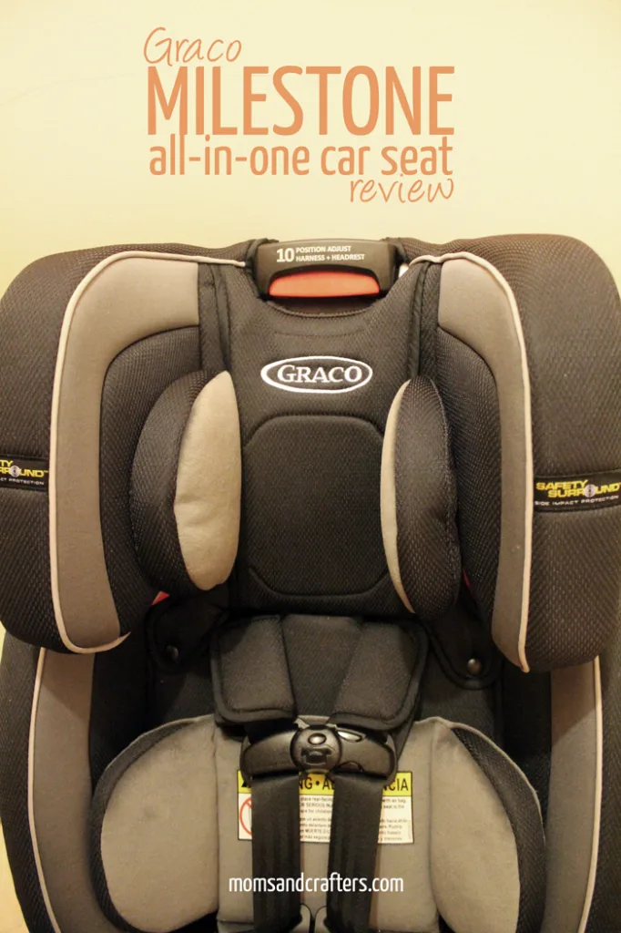 Check out my Graco Milestone Car Seat Review , featuring the all new Milestone All-in-one car seat with Safety Surround side impact protection!