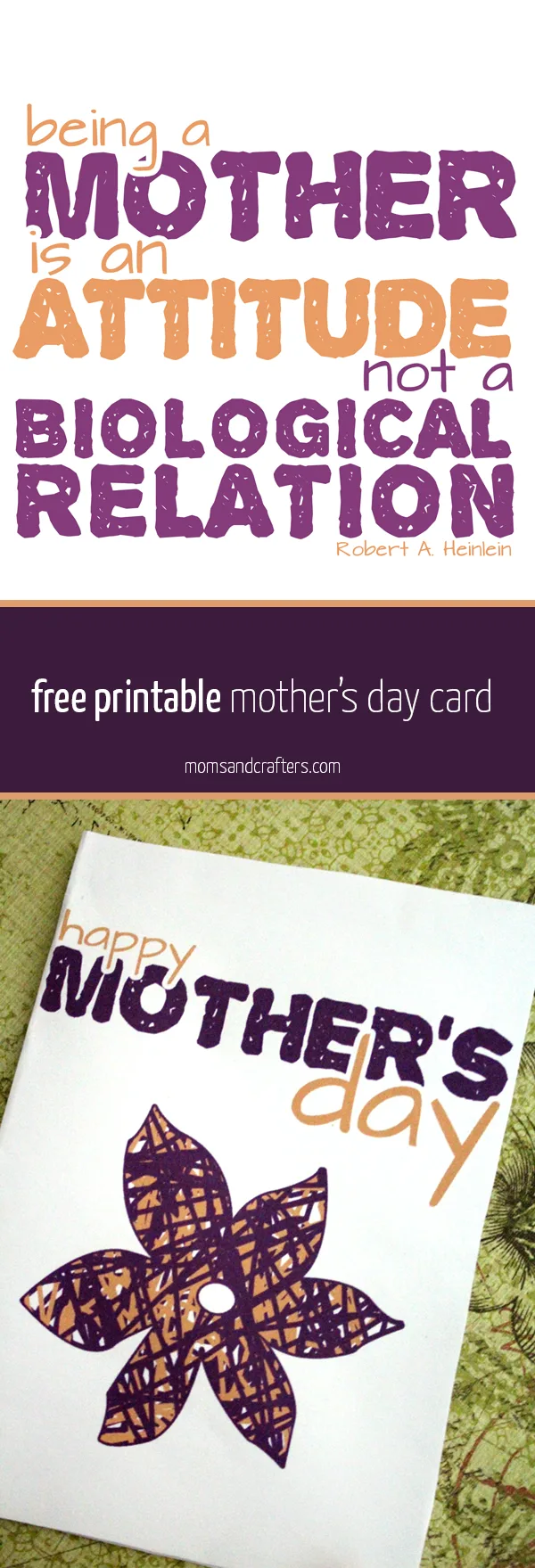 Click on the link to get this free printable mother's day card that's designed special for mothers who may not be biologically related! It's also great to appreciate the "beyond pregnancy" moments from your mother, whether biological or not...