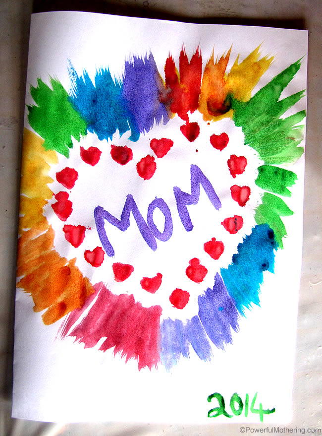kid made mother's day cards
