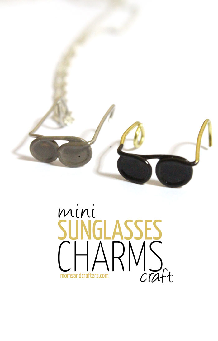 You won't believe how easy these sunglasses charms are to DIY! Click on the link for full step by step instructions for this super easy jewelry making craft.