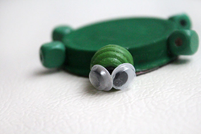 Upcycled Turtle Magnet Craft