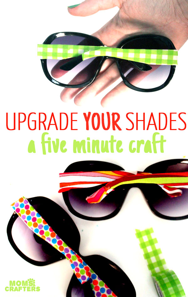 Decorate sunglasses to make a cheap, chic glam pair! This five minute craft is easy and inexpensive and a perfect craft for teens and tweens.