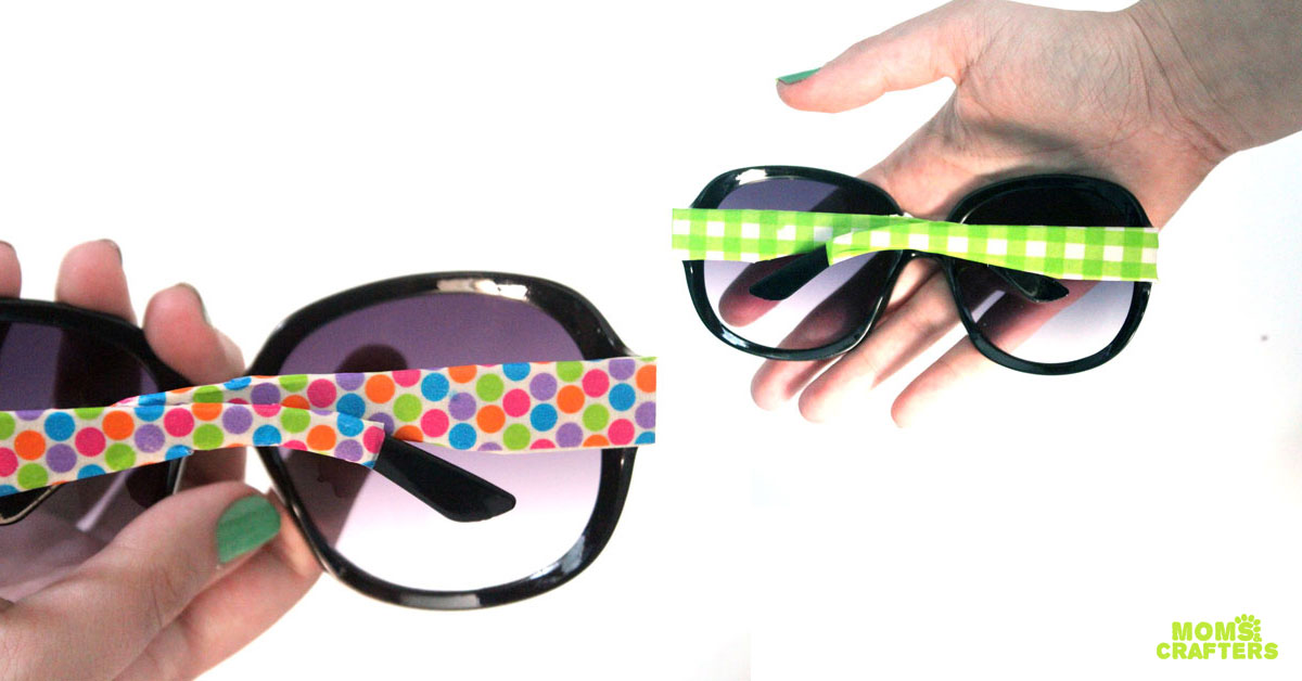 Decorate sunglasses to make a cheap, chic glam pair! This five minute craft is easy and inexpensive and a perfect craft for teens and tweens.