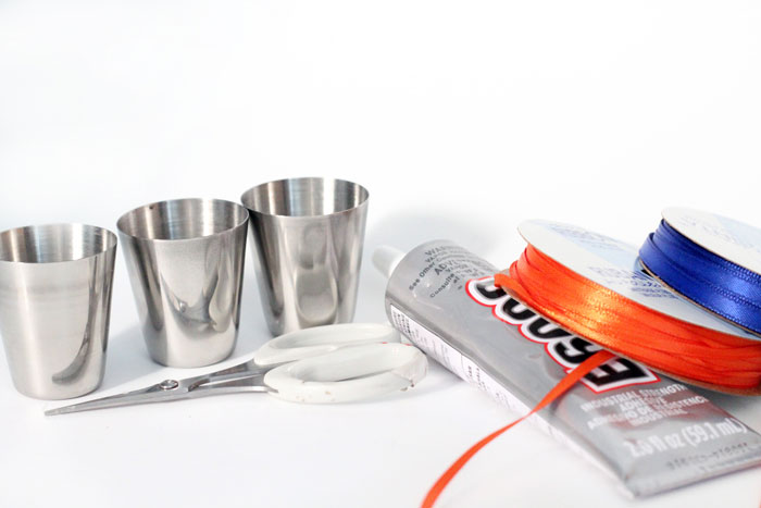diy shot glasses - for sports fans - a great father's day gift or gift for men!