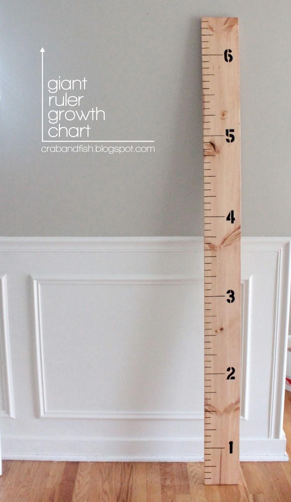 10 aweomse and clever DIY growth charts that you can make - a great diy baby gift or keepsake!