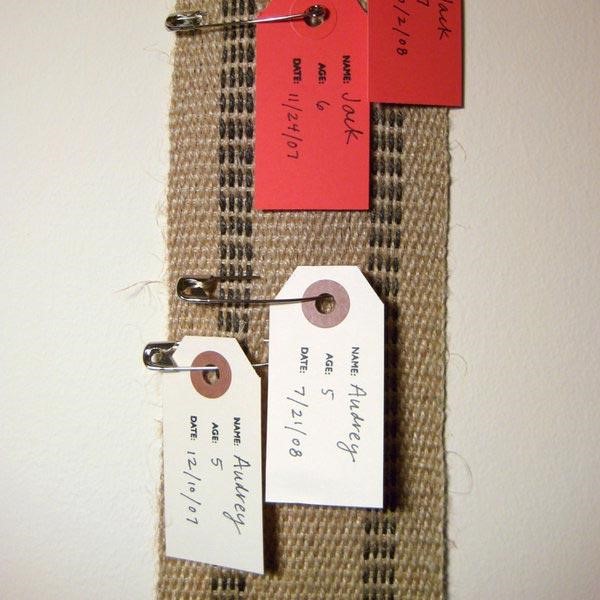 Diy Fabric Growth Chart