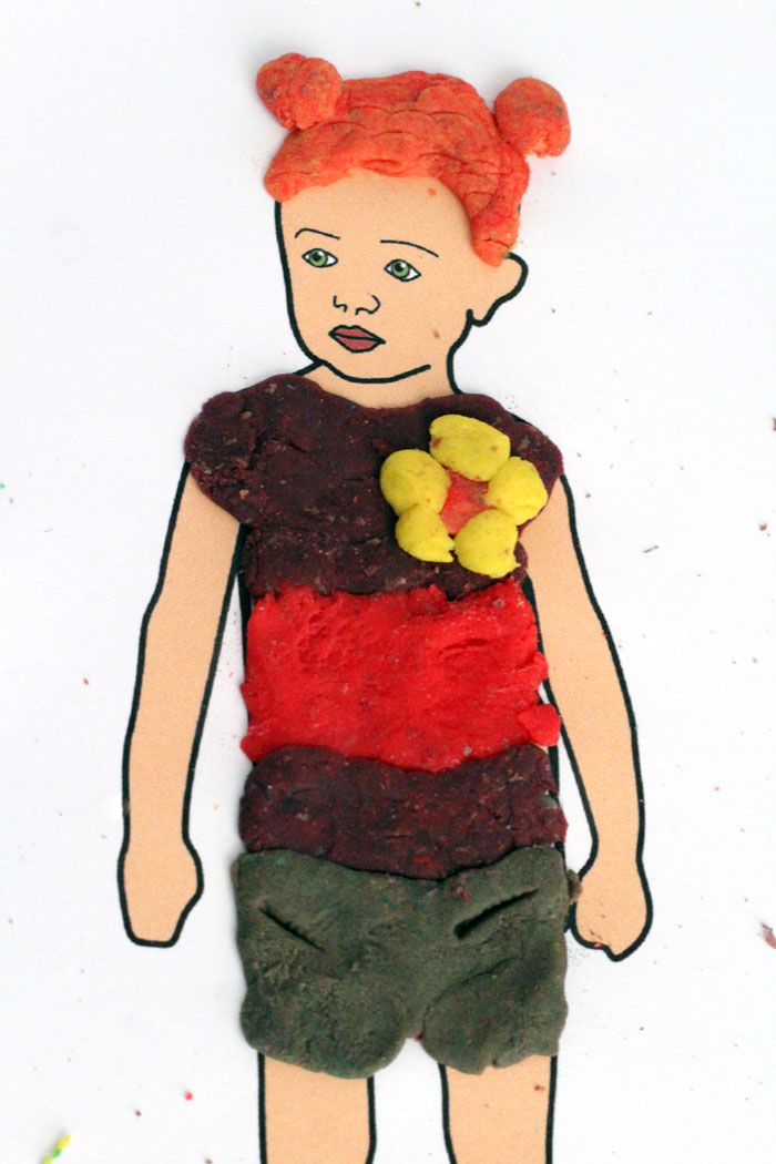 Free Printable Dress Up Dolls Play Dough Mats