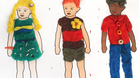 Free Printable Dress Up Dolls Play Dough Mats
