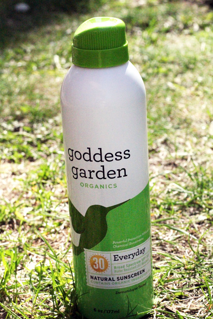 applying sunscreen properly with Goddess Garden natural sunscreens