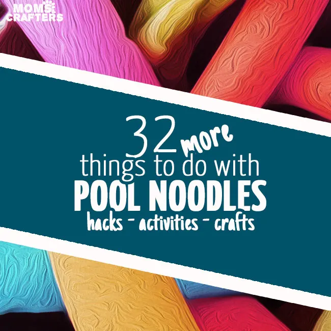 You won't believe it's a pool noodle! Check out how many things you can do with a pool noodle! Pool noodle activities, crafts, and hacks.