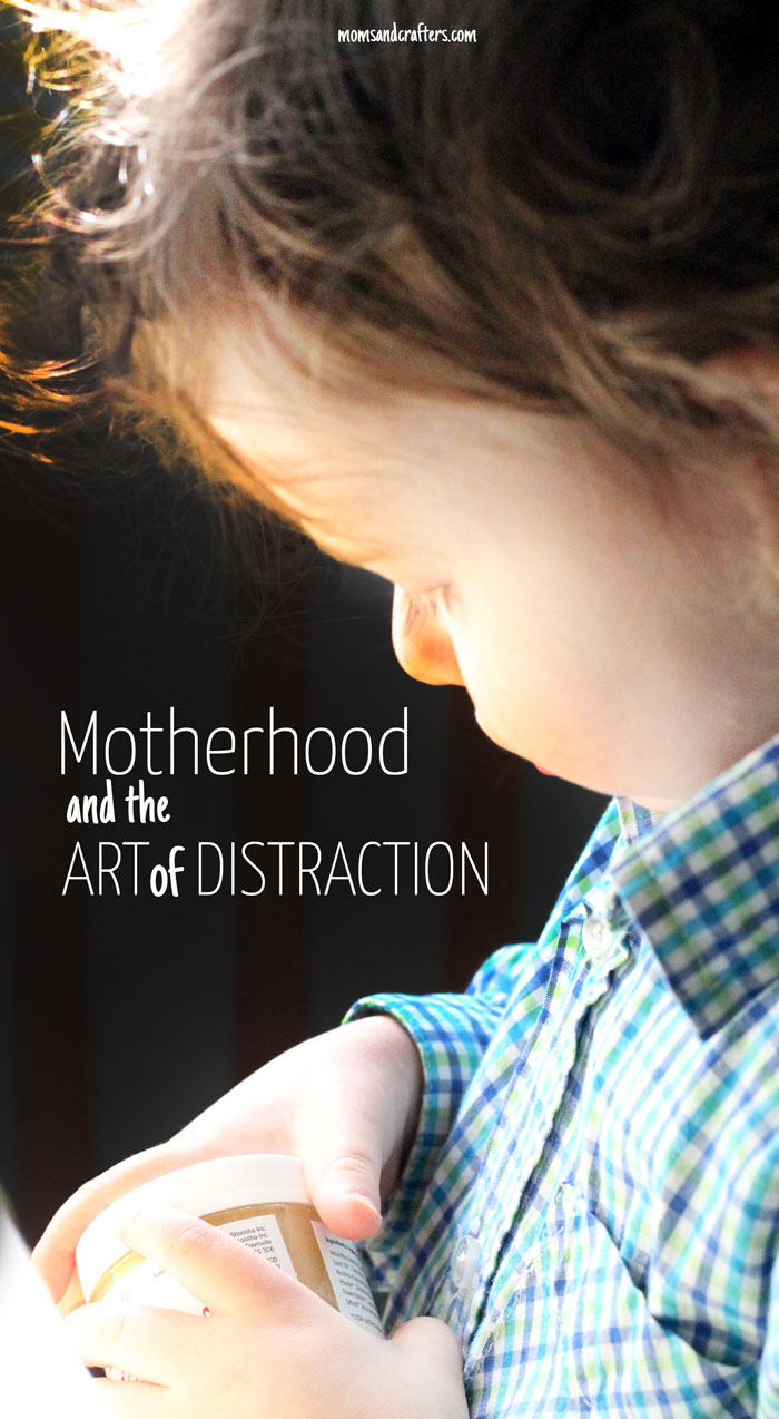Are you a master of distraction? If you're a mom you probably are. Read about motherhood and the art of distraction