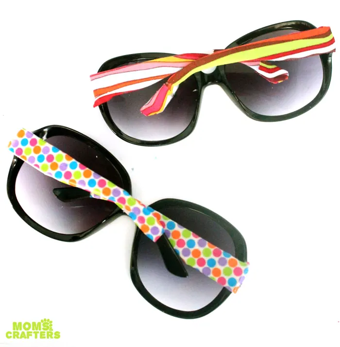 Decorate sunglasses to make a cheap, chic glam pair! This five minute craft is easy and inexpensive and a perfect craft for teens and tweens.