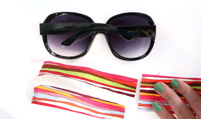 Decorate sunglasses to make a cheap, chic glam pair! This five minute craft is easy and inexpensive and a perfect craft for teens and tweens.