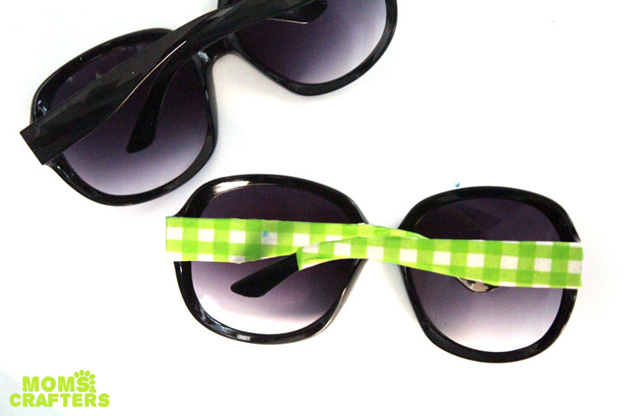 Decorate sunglasses to make a cheap, chic glam pair! This five minute craft is easy and inexpensive and a perfect craft for teens and tweens.