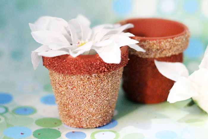 Textured DIY Flower Pots